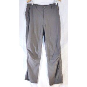 Royal Robbins Pants Men 36X32 Gray Cargo Chino Hiking Outdoor Nylon Zip Pocket